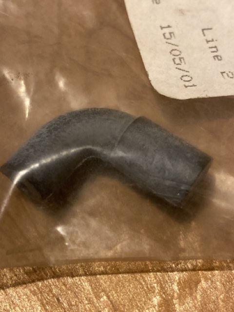 Gummi vinkel til vaccumrør